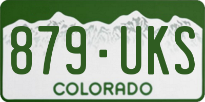 CO license plate 879UKS