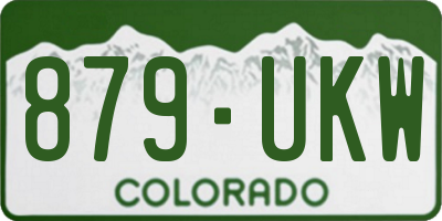 CO license plate 879UKW
