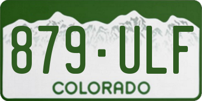 CO license plate 879ULF
