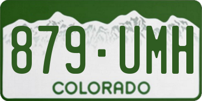 CO license plate 879UMH