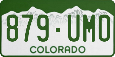 CO license plate 879UMO