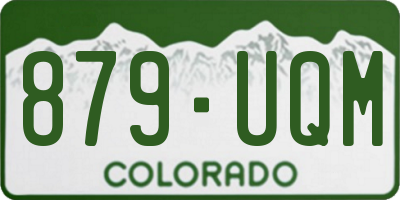 CO license plate 879UQM