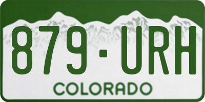 CO license plate 879URH