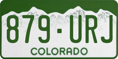 CO license plate 879URJ