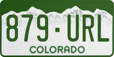 CO license plate 879URL