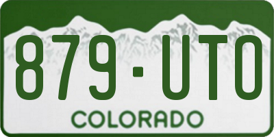 CO license plate 879UTO