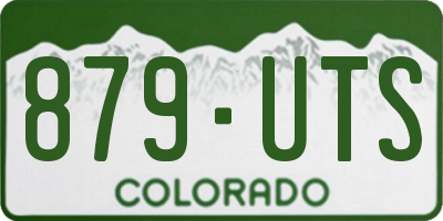 CO license plate 879UTS