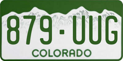 CO license plate 879UUG