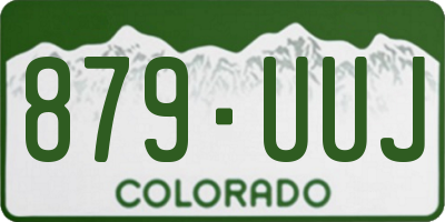 CO license plate 879UUJ