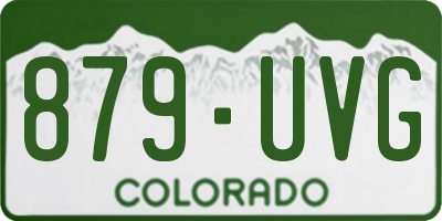 CO license plate 879UVG