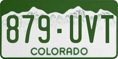 CO license plate 879UVT