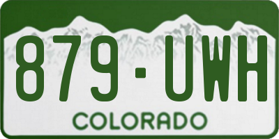 CO license plate 879UWH