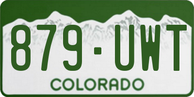 CO license plate 879UWT