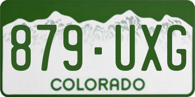 CO license plate 879UXG