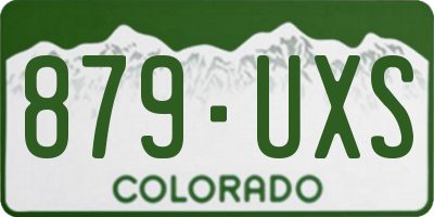 CO license plate 879UXS