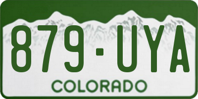 CO license plate 879UYA