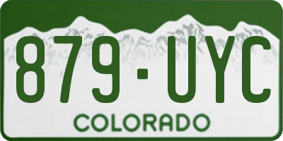 CO license plate 879UYC