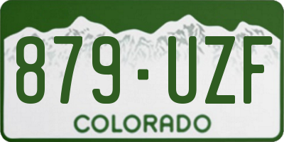 CO license plate 879UZF