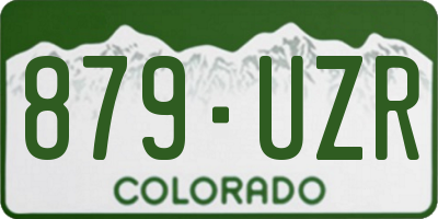 CO license plate 879UZR