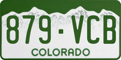 CO license plate 879VCB
