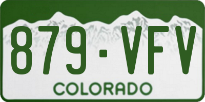 CO license plate 879VFV