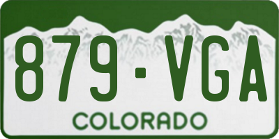CO license plate 879VGA