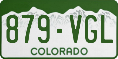 CO license plate 879VGL