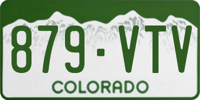 CO license plate 879VTV