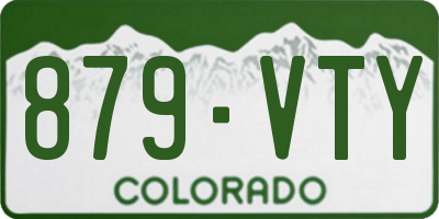 CO license plate 879VTY