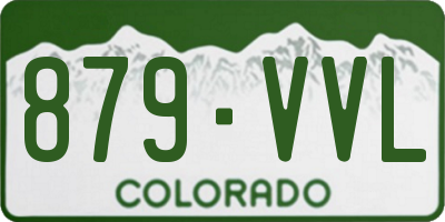 CO license plate 879VVL