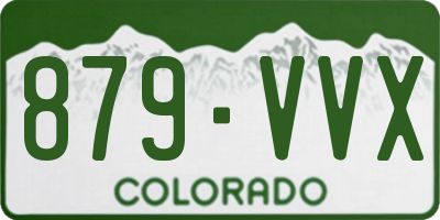 CO license plate 879VVX