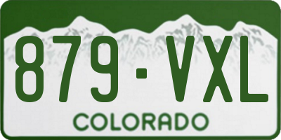 CO license plate 879VXL