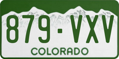 CO license plate 879VXV