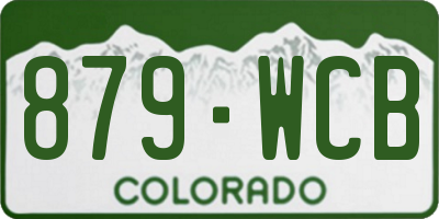 CO license plate 879WCB