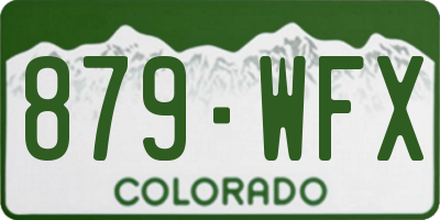 CO license plate 879WFX