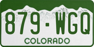 CO license plate 879WGQ