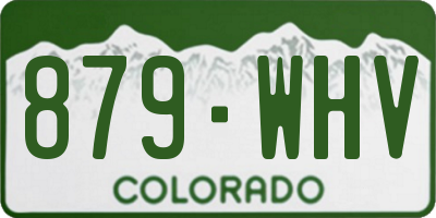CO license plate 879WHV