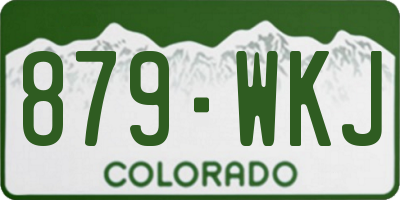 CO license plate 879WKJ