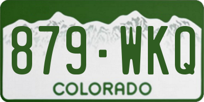 CO license plate 879WKQ
