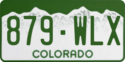 CO license plate 879WLX