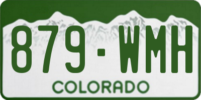 CO license plate 879WMH
