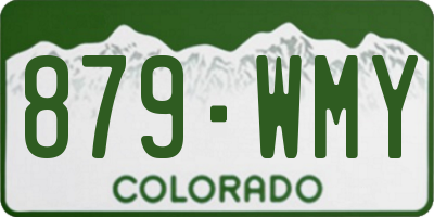 CO license plate 879WMY