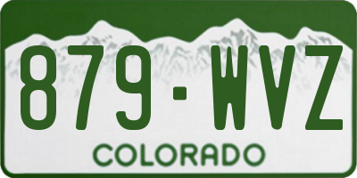 CO license plate 879WVZ