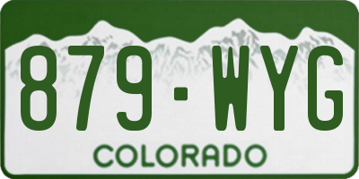 CO license plate 879WYG