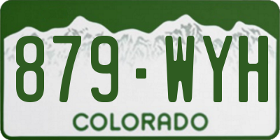CO license plate 879WYH