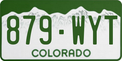 CO license plate 879WYT
