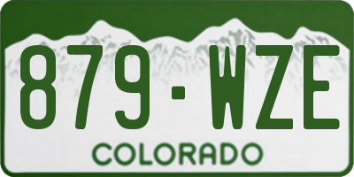 CO license plate 879WZE