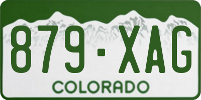 CO license plate 879XAG