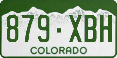 CO license plate 879XBH