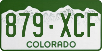 CO license plate 879XCF
